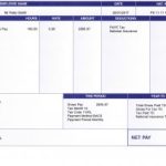 Blue Payslips template