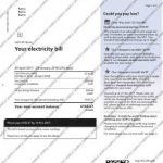 EDF energy bill template