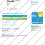 Thames Water Bill Template