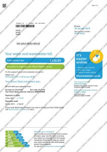 Thames Water Bill Template