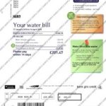 South West Water Bills Template | Fake Bank Statement