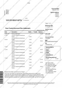 Yorkshire Gas And Power Bills Template