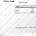 Ulster Bank Statement Template