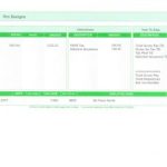 Green Payslips template